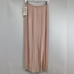 Rickie Freeman for Teri John Nights Pleated Skirt W/Cut Pleats Blush NWT Size 6
